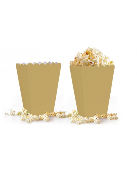 Kika Popcorn Kutusu 8 Li Düz Altın Kika Popcorn Kutusu 8 Li Düz Altın
