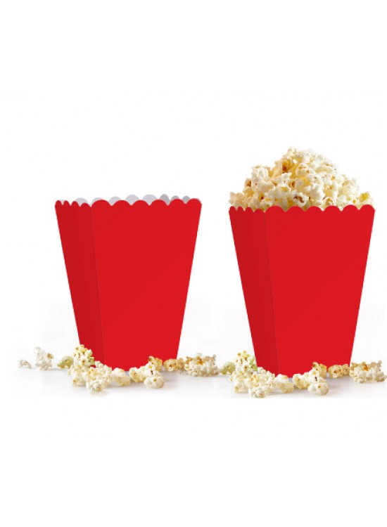 Kika Popcorn Kutusu 8 Li Düz Kırmızı Kika Popcorn Kutusu 8 Li Düz Kırmızı