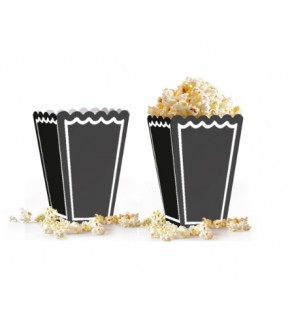 Kika Popcorn Kutusu 8 Li Düz Siyah