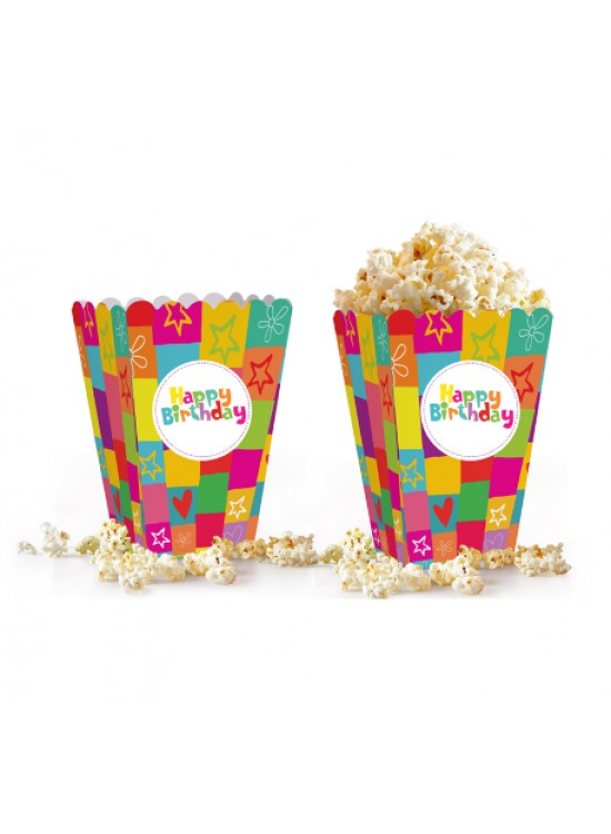 Kika Popcorn Kutusu 8 Li Happy Birthday Kika Popcorn Kutusu 8 Li Happy Birthday