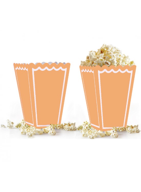 Kika Popcorn Kutusu 8 Li -Makaron Turuncu- Kika Popcorn Kutusu 8 Li -Makaron Turuncu-