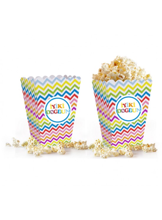 Kika Popcorn Kutusu 8Li İyi ki Doğdun Kika Popcorn Kutusu 8Li İyi ki Doğdun