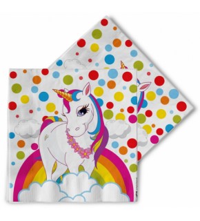 Kika Rainbow Unicorn Peçete 16lı