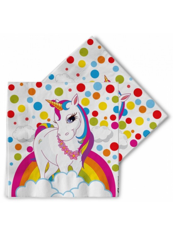 Kika Rainbow Unicorn Peçete 16lı