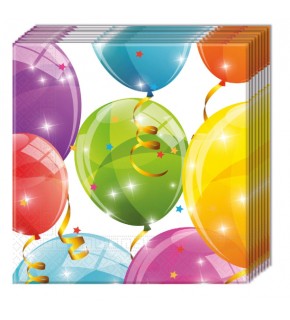 Kika Sparkling Balloons Peçete 33x33cm 20 Li