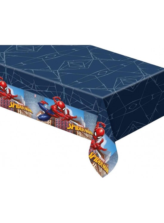 Kika Spiderman Crime Fighter Plastik Masa Örtüsü