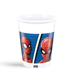 Kika Spiderman Team Up Plastik Bardak 200ml 8 Li