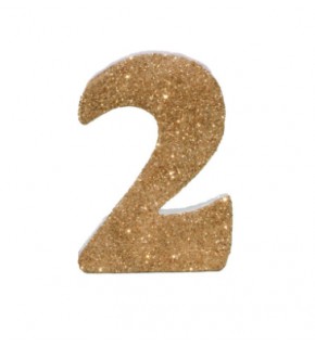 Kika Strafor Süs Rakam Altın