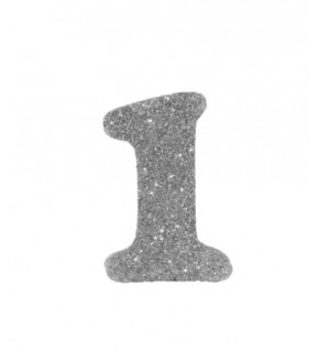 Kika Strafor Süs Rakam Gümüş -1-