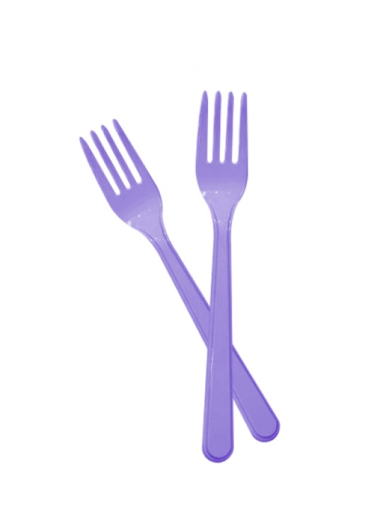 Kika Tek Kullanımlık Plastik Çatal 24 Lü Lila Kika Tek Kullanımlık Plastik Çatal 24 Lü Lila