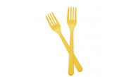 Kika Tek Kullanımlık Plastik Çatal 24 Lü Sarı