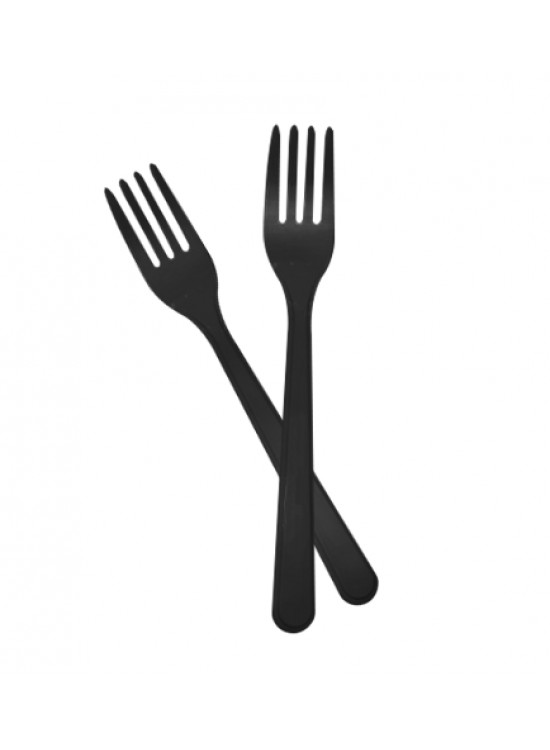 Kika Tek Kullanımlık Plastik Çatal 24 Lü -Siyah- Kika Tek Kullanımlık Plastik Çatal 24 Lü -Siyah-