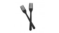 Kika Tek Kullanımlık Plastik Çatal 24 Lü -Siyah- Kika Tek Kullanımlık Plastik Çatal 24 Lü -Siyah-