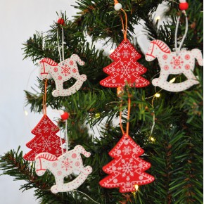 Kika Yılbaşı Ağaç Süsü -Ahşap Süsler- 2006785-1