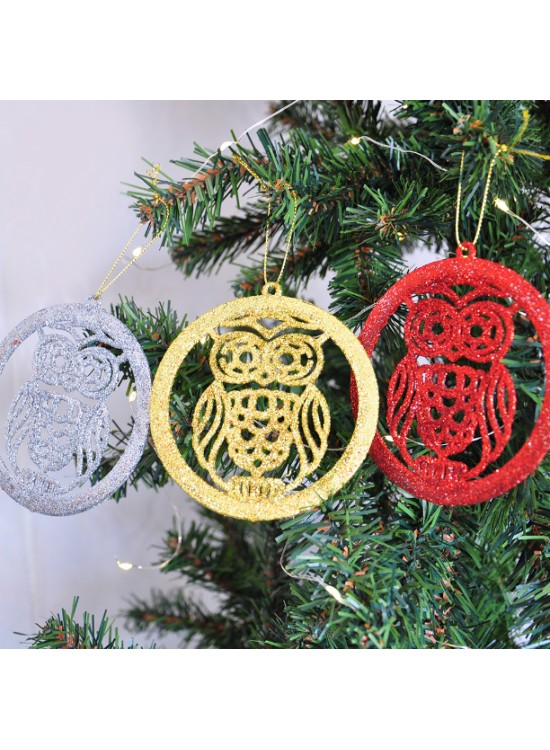 Kika Yılbaşı Ağaç Süsü Simli Bayluş 3lü 2006781-6 Kika Yılbaşı Ağaç Süsü Simli Bayluş 3lü 2006781-6