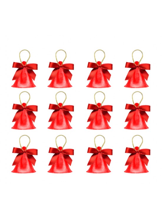 Kika Yılbaşı Ağaç Süsü Süslü Çan 12li 2005783 Kika Yılbaşı Ağaç Süsü Süslü Çan 12li 2005783