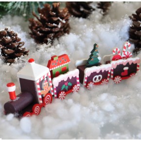 Kika Yılbaşı Ahşap Dekor -Süslü Tren-2006801-11