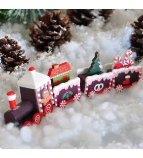 Kika Yılbaşı Ahşap Dekor -Süslü Tren-2006801-11