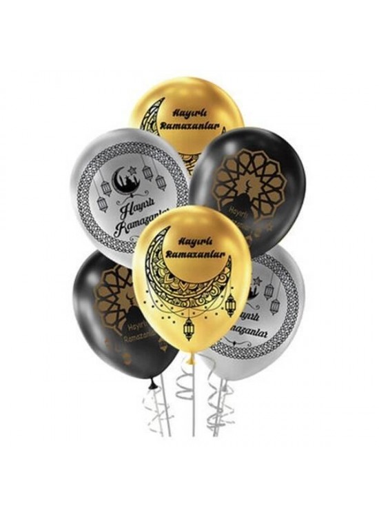 Kikajoy 11" Hoşgeldin Ramazan Baskılı Metal Balon