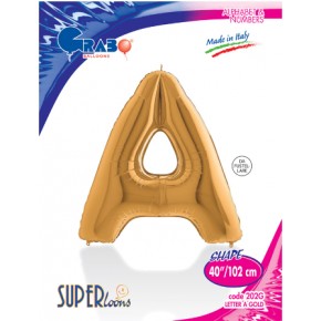 Kikajoy Harf Folyo Balon 40" Altın -A-