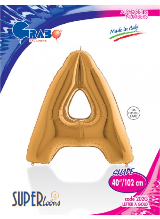 Kikajoy Harf Folyo Balon 40" Altın -A-