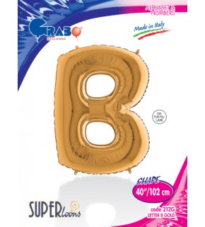 Kikajoy Harf Folyo Balon 40" Altın -B-