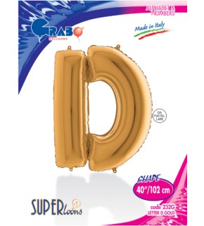 Kikajoy Harf Folyo Balon 40" Altın -D-