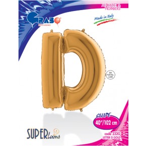 Kikajoy Harf Folyo Balon 40" Altın -D-