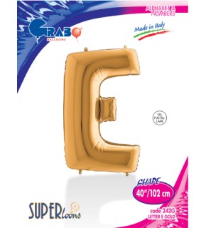 Kikajoy Harf Folyo Balon 40" Altın -E-