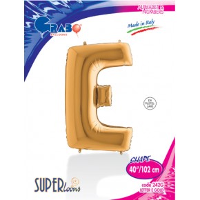 Kikajoy Harf Folyo Balon 40" Altın -E-