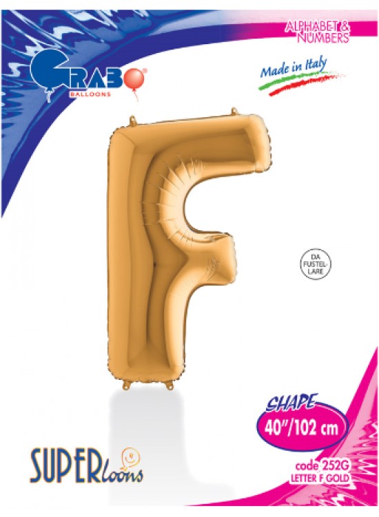 Kikajoy Harf Folyo Balon 40" Altın -F-