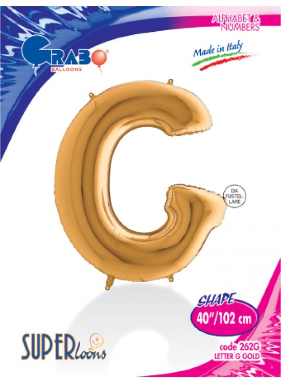 Kikajoy Harf Folyo Balon 40" Altın -G-