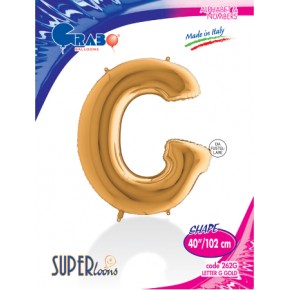 Kikajoy Harf Folyo Balon 40" Altın -G-