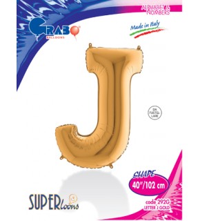 Kikajoy Harf Folyo Balon 40" Altın -J-