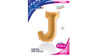 Kikajoy Harf Folyo Balon 40" Altın -J-