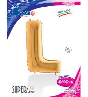 Kikajoy Harf Folyo Balon 40" Altın -L-