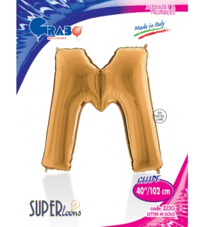Kikajoy Harf Folyo Balon 40" Altın -M-