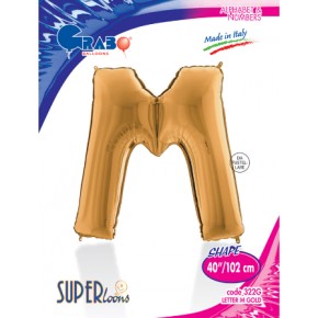 Kikajoy Harf Folyo Balon 40" Altın -M-