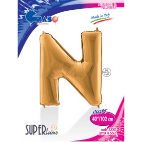 Kikajoy Harf Folyo Balon 40" Altın -N-