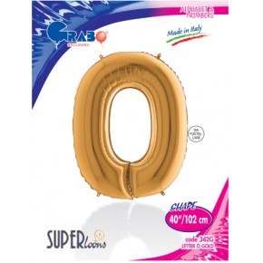 Kikajoy Harf Folyo Balon 40" Altın -O-