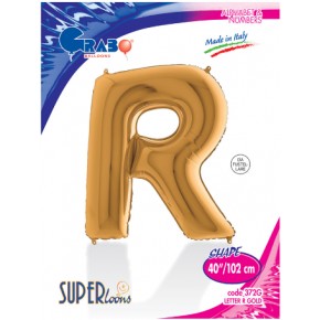Kikajoy Harf Folyo Balon 40" Altın -R-