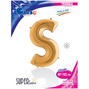 Kikajoy Harf Folyo Balon 40" Altın -S-