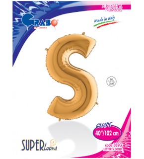 Kikajoy Harf Folyo Balon 40" Altın -S-