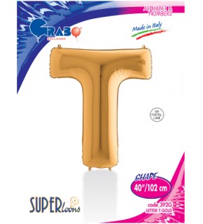 Kikajoy Harf Folyo Balon 40" Altın -T-