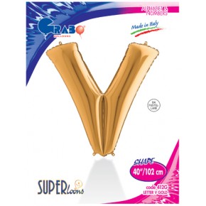 Kikajoy Harf Folyo Balon 40" Altın -V-