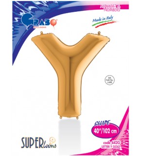 Kikajoy Harf Folyo Balon 40" Altın -Y-