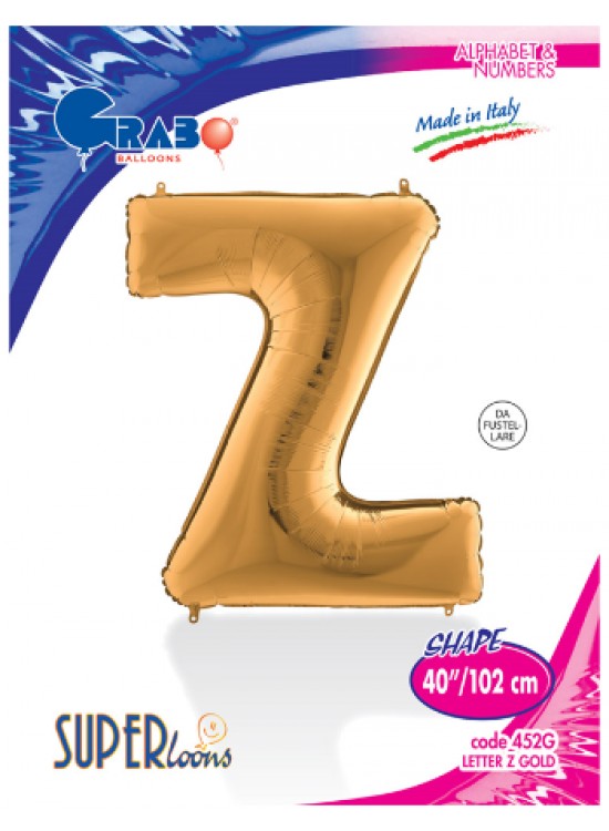 Kikajoy Harf Folyo Balon 40" Altın -Z-