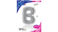 Kikajoy Harf Folyo Balon 40" Gümüş -B-