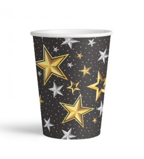 Kikajoy Karton Bardak Samanyolu 8 Li -Siyah-