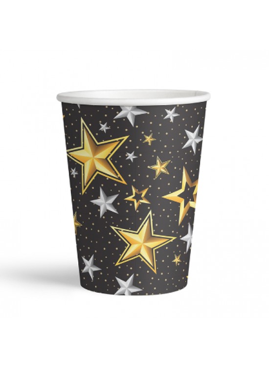 Kikajoy Karton Bardak Samanyolu 8 Li -Siyah- Kikajoy Karton Bardak Samanyolu 8 Li -Siyah-